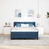 vidaXL Boxspringbett mit Kopfteil Blau 200 x 140 cm Stoff 3341110 Bild 3