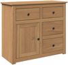 vidaXL Sideboard mit Schubladen PANAMA 93x40x80 cm Massivholz Kiefer 4016384 Bild 2