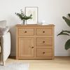 vidaXL Sideboard mit Schubladen PANAMA 93x40x80 cm Massivholz Kiefer 4016384 Bild 3