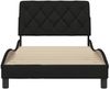 vidaXL Bettgestell ohne Matratze Schwarz 100x200 cm Stoff 3310582 Bild 5