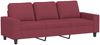 vidaXL 4-tlg. Sofagarnitur Weinrot Stoff 3201880 Bild 5