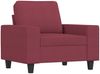vidaXL 4-tlg. Sofagarnitur Weinrot Stoff 3201880 Bild 3
