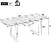 Esstisch 140/180x80x75 cm, ausziehbar, MDF in Eicheoptik mit Metallgestell Bild 3