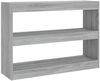 vidaXL Bücherregal/Raumteiler Grau Sonoma 100x30x72 cm 813630 Bild 2