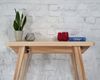 Ragaba Tischkonsole, MDF Eschenfurnier & Massives Eschenholz, 90 x 45 x 76 cm, Naturfinish Bild 3