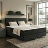 M-Punkt24 Boxspringbett MILANO (Grau / Anthrazit, mit 7 Zonen Taschenfederkern-Matratze, inkl. Topper), SOFORT LIEFERBAR Bild 3