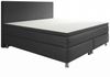 M-Punkt24 Boxspringbett MILANO (Grau / Anthrazit, mit 7 Zonen Taschenfederkern-Matratze, inkl. Topper), SOFORT LIEFERBAR Bild 2