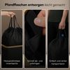 Bellamio 'Tolt' Pfandflaschen Sammelbehälter aus Stoff mit Bambus, herausnehmbare Innentasche mit Griffen, mit Deckel, 100L, waschbar & tropfsicher, schwarz Bild 4