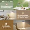 ZMH Solar-Nachttischlampe mit Akku – Kabellose LED-Tischlampe, 3600 mAh wiederaufladbar, Touch – dimmbar, weiße Lampe mit USB-Akku, Solarleuchten für modernes Wohnzimmer, Außenbereich Bild 5