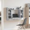 vidaXL Wand-Schreibtisch Betongrau 105x48x75 cm Holzwerkstoff 847971 Bild 3