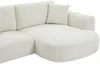 Vente-unique - RULAMA Sofa Stoff Beige - B 154 cm x H 84 cm x L 250 cm Bild 4