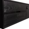 TV-Board Silas aus Kiefernholz, modern skandinavisch, schwarz, 120 cm, mit Schubladen und Tür Bild 4
