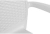 Dmora Gartenstuhl Anacleto, Gartensitzgruppe, Stuhl für Esstisch, Outdoor-Sessel mit Rattan-Effekt, 100 % Made in Italy, 54 x 60 x 82 cm, Weiß Bild 5