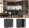 Hängeschrank R-Line Anthrazit Hochglanz 60 cm Vicco Bild 2