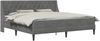 vidaXL Bettgestell mit Matratze Dunkelgrau 180 x 200 cm Samt 3415242 Bild 2
