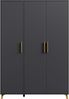 rauch Drehtürenschrank Kleiderschrank Schrank Garderobe Wäscheschrank SHINJO (in 3 verschiedenen Ausstattungen BASIC/CLASSIC/PREMIUM) Griffe und Füße aus Massivholz, viel Stauraum MADE IN GERMANY Bild 4