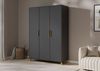 rauch Drehtürenschrank Kleiderschrank Schrank Garderobe Wäscheschrank SHINJO (in 3 verschiedenen Ausstattungen BASIC/CLASSIC/PREMIUM) Griffe und Füße aus Massivholz, viel Stauraum MADE IN GERMANY Bild 2