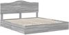 vidaXL Aufbewahrungsbett Graues Sonoma 180 x 200 cm Holzwerkstoff 3413483 Bild 4
