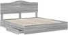 vidaXL Aufbewahrungsbett Graues Sonoma 180 x 200 cm Holzwerkstoff 3413483 Bild 5
