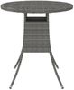 vidaXL Gartentisch Grau 70x70x73 cm Poly Rattan 310469 Bild 2
