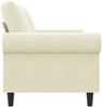 vidaXL 2-Sitzer-Sofa Creme 140 cm Samt 359537 Bild 5