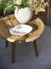 Gartenbeistelltisch Lilja aus Teakholz, klassischer Stil, rund, natur, Ø 50 cm, für Outdoor Bild 3