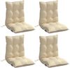 vidaXL Niedriglehner-Auflagen 4 Stk. Beige Oxford-Gewebe 377681 Bild 3
