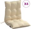 vidaXL Niedriglehner-Auflagen 4 Stk. Beige Oxford-Gewebe 377681 Bild 2