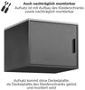 mokebo Aufsatzschrank Der Hochstapler (für extra viel Stauraum) Schrankaufsatz für Kleiderschrank 'Der Grenzenlose' in Schwarz Bild 2