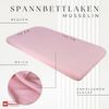 BabyLux Spannbettlaken BabyLux Spannbettlaken Musselin 60x120 70x140 Baby-& Kinderbett, Rosa 70x140 Bild 4