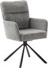 2er Set Sesselstuhl Utica, 180° drehbar - Himbeer / Schwarz Bild 4