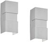 LED Außenwandleuchte 2er SET Silber mit Up and Down Licht - 7x15cm Bild 2
