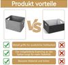 BlingBin Aufbewahrungsbox 2 Stück Faltbare Filz Aufbewahrungskorb, Aufbewahrung mit Griffen (1er Set, 2 St, Stoffaufbewahrungskörbe, Aufbewahrungskorb, Ordnungsboxen), für Kleidung, Handtücher, Toilettenartikel, Babyartikel, Bücher usw Bild 3