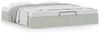 vidaXL Ottoman-Bett ohne Matratze Hellgrau 160x200 cm Samt 3310973 Bild 4