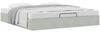 vidaXL Ottoman-Bett ohne Matratze Hellgrau 160x200 cm Samt 3310973 Bild 5