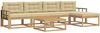 vidaXL Outdoor-Sofagarnitur 6 pcs Weiß und Beige 79 x 79 x 37 cm 3386352 Bild 2