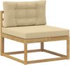 vidaXL Outdoor-Sofagarnitur 6 pcs Weiß und Beige 79 x 79 x 37 cm 3386352 Bild 3