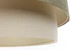 BPS Koncept 061-115-50 Hängeleuchte BOHO ELEGANT E27 1x40W Stoff strukturiert auf PVC-Kunststoff grau, weiß H:91cm Ø50cm dimmbar Bild 3