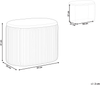 Pouf RICHLAND Rosa Samtstoff 55 cm 35 cm Bild 2