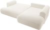 Selsey 'Ovo' Ecksofa mit Schlaffunktion, Ottomane rechts, Bouclé Creme Bild 4