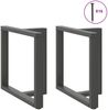 vidaXL Esstischbeine T-Form 2 Stk. Anthrazit 70x35x(72-73) cm Stahl 4013058 Bild 5