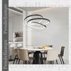 ZMH Hängelampe Esstisch Pendelleuchte Schwarz - LED Esstischlampe 55W Hängeleuchte Dimmbar 50CM Esszimmerlampe Modern Pendellampe mit Fernbedienung Wohnzimmerlampe Hängend für Wohnzimmer Schlafzimmer Bild 4