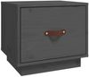 vidaXL Nachttisch Grau 40x34x35 cm Massivholz Kiefer 818289 Bild 2
