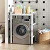 Rutaqian Waschmaschinenunterschrank für Waschmaschine & Wäschetrockner,bis 250kg, 73 x 63 x 105 cm Weiß Höhenverstellbar Wäschetrocknerständer Regal über Waschmaschine Bild 2