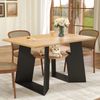 Esszimmertisch mit Katzenbereich & Ablage, 130x85x75 cm, MDF/Holzwerkstoff, Schwarz/Natur Bild 2