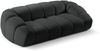 Micadoni Sofa Diana 3-Sitzer XL Strukturierter Samtstoff Anthrazit Bild 3