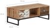 WOMO-DESIGN Sideboard Lowboard mit 2 Schubladen handgefertigt aus Massivholz mit Metallbeine, TV Schrank Fernsehschrank Kommode Konsolentisch Beistelltisch Bild 3