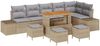 vidaXL Gartensofa-set mit Kissen 10 pcs Beige Poly-Rattan 3362812 Bild 2