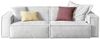 KAWOLA Sofa SAMU 2-Sitzer Stoff hellgrau 72 x 106 x 236 cm Bild 3