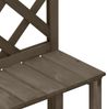 vidaXL Blumentreppe mit Rankgitter Grau 70x42x115cm Massivholz Tanne 316414 Bild 5